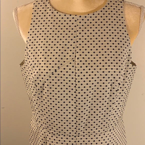 Blue and off white pleated dress - Picture 2 of 3